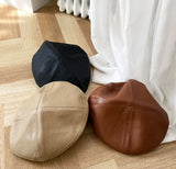 must leather beret