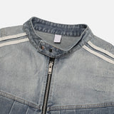 Wings Track Gradient Pinch Denim Jacket