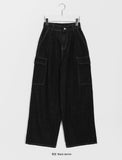 Diman Stitch Banding Cargo Denim Pants