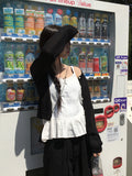 Jua lace frill sleeveless blouse