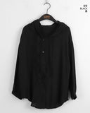Gelato Summer Boxy See-through Hood Long Sleeve Shirt Cardigan