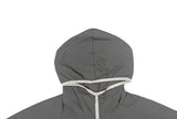 Pita Color Matching Shirring Windbreaker Hood Zip-Up