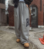 District Print Wide Sweatpants