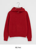 Colden High Neck Wool Knit Hoodie