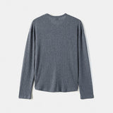 Rogen Ribbed Linen Button Cardigan