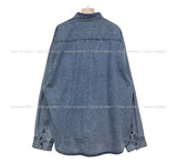 (UNISEX) Mist Denim Shirt Jacket