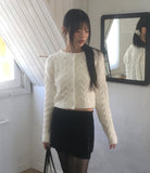 Ranch cable knit cardigan