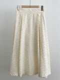 Sotime Tassel Jacquard Flared Skirt