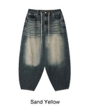 Reuben Balloon Banding Denim Pants