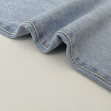 Light Blue Loose Hip Fit Wide Denim Pants