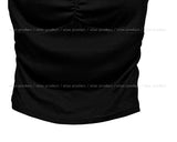 Chio shirring lace cap sleeveless