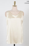Dorian Satin Sleeveless Blouse