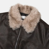 Kati Real Raccoon Fur Leather Jacket