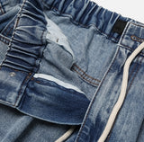 Fit String Banded Balloon Denim Pants