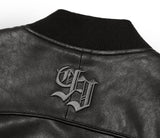 Studio Leather Varsity Jacket