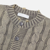 Ato Damage Cable Washing Cardigan