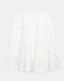Hanyu Frill Midi Skirt