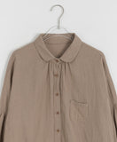 Teluko Round Collar Pocket Shirt