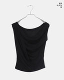 Hoen Drape One Off-Shoulder Sleeveless T-Shirt