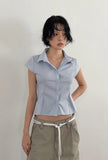 DART CAP SLEEVE SHIRT