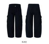 Forty Pigment Pintuck Wide Cargo Pants