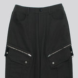 Jade Zipper Pocket Cargo Pants