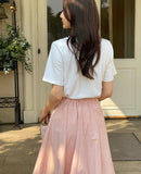 Joy Banding Flare Long Skirt