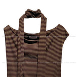 Papi Stripe Two Way Shoulder Scarf Set
