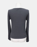 Neon Button Shirring Knit Top Cardigan Set