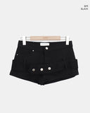[Belt Set] Chiwell Micro Denim Shorts