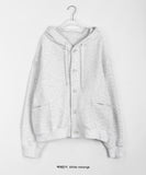 [unisex] Harui Cotton Button Over Hood Jacket