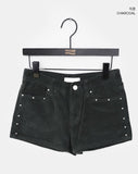 Tdan Corduroy Stud Shorts