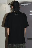 damage washing piercing t-shirt