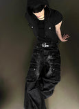 Pigment Short Sleeve Line Hood Zip-Up