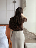 [Planning] Alio Muji Half Neck Span T-Shirt