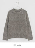 Pencuff Color Mohair Round Wool Knit