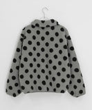 Ratmaru Dot Fleece Zip-Up Jumper