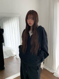 Bonne Loose Fit Hood Zip-Up
