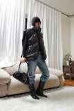 rider leather middle boots