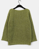 Hake Bokashi Roll-up Avant Fit Boat Neck Knit