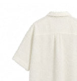 Robin Hairy Collared Short Sleeve Cardigan