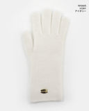 Somb Gold Pendant Angora Touch Hole Finger Gloves