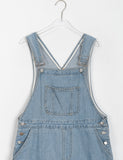 Bettman Denim Suspenders Long One Piece