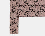 Jeffin Rose embossed two-tone see-through long-sleeved T-shirt
