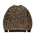 LEOPARD HAIRY KNIT CARDIGAN