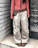 Karok Two-Pintuck Cargo Wide Pants