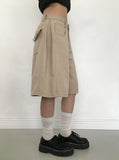 [Planning] Maku Pintuck Cotton Bermuda Wide Pants