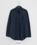 Syuin Pocket Peach Fuzz Check Shirt