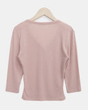 Havel Button V-Neck Long Sleeve T-Shirt