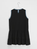 [BAONHAUS] Hilo Dot Color Matching Sleeveless One Piece
